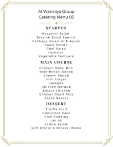 Al Wasmiya Catering Menu 03