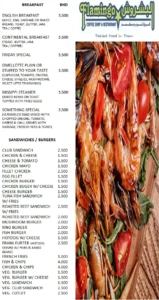 Flamingo Menu 1