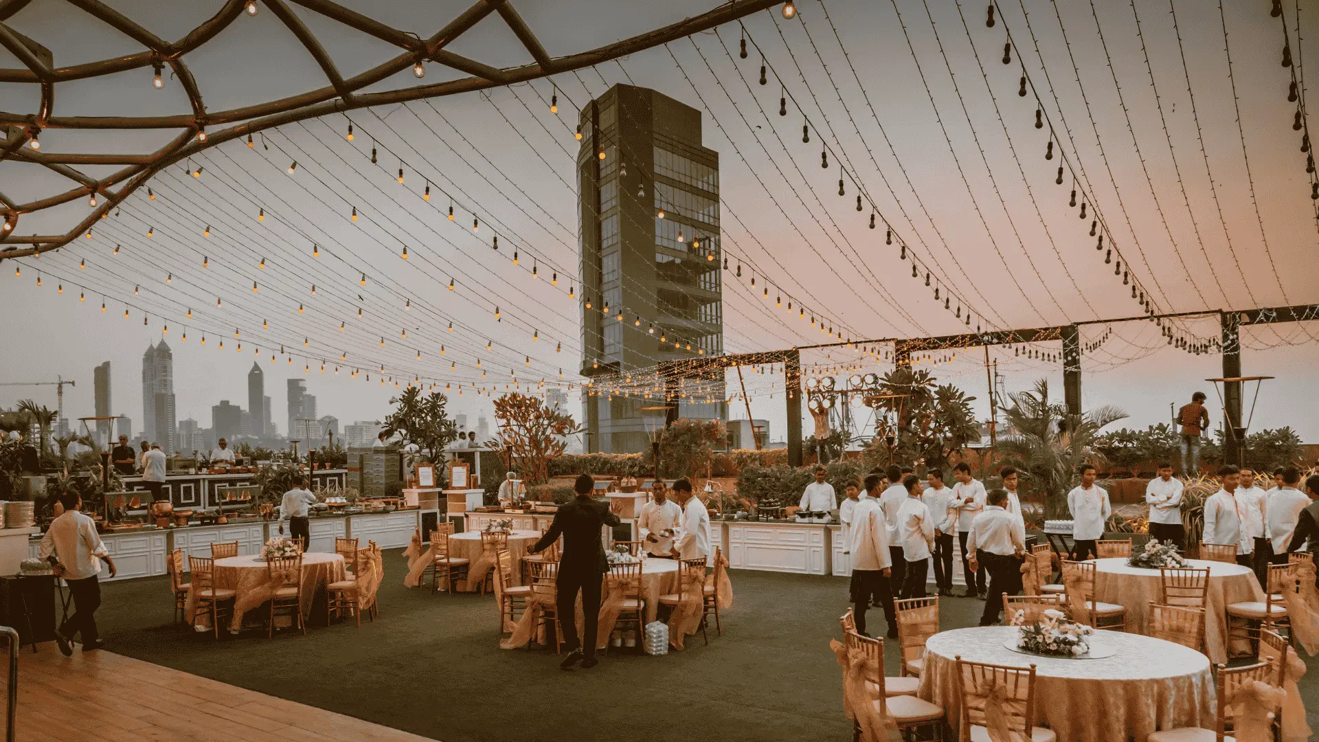Tent and event setup by the Dar Al Wasmiya events team