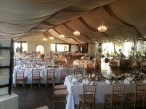 Tent for a VIP Wedding Party