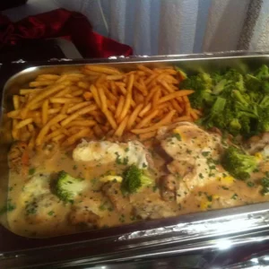 American Chicken Steak with Mushroom Sauce